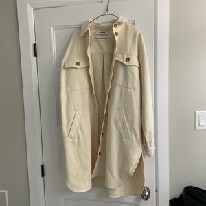 Minimum corduroy oversized organic cotton shacket